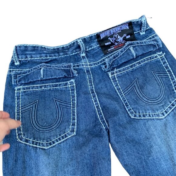 VINTAGE True Religion Jeans Size 36 BILLY SUPER T Blue - Picture 5 of 7